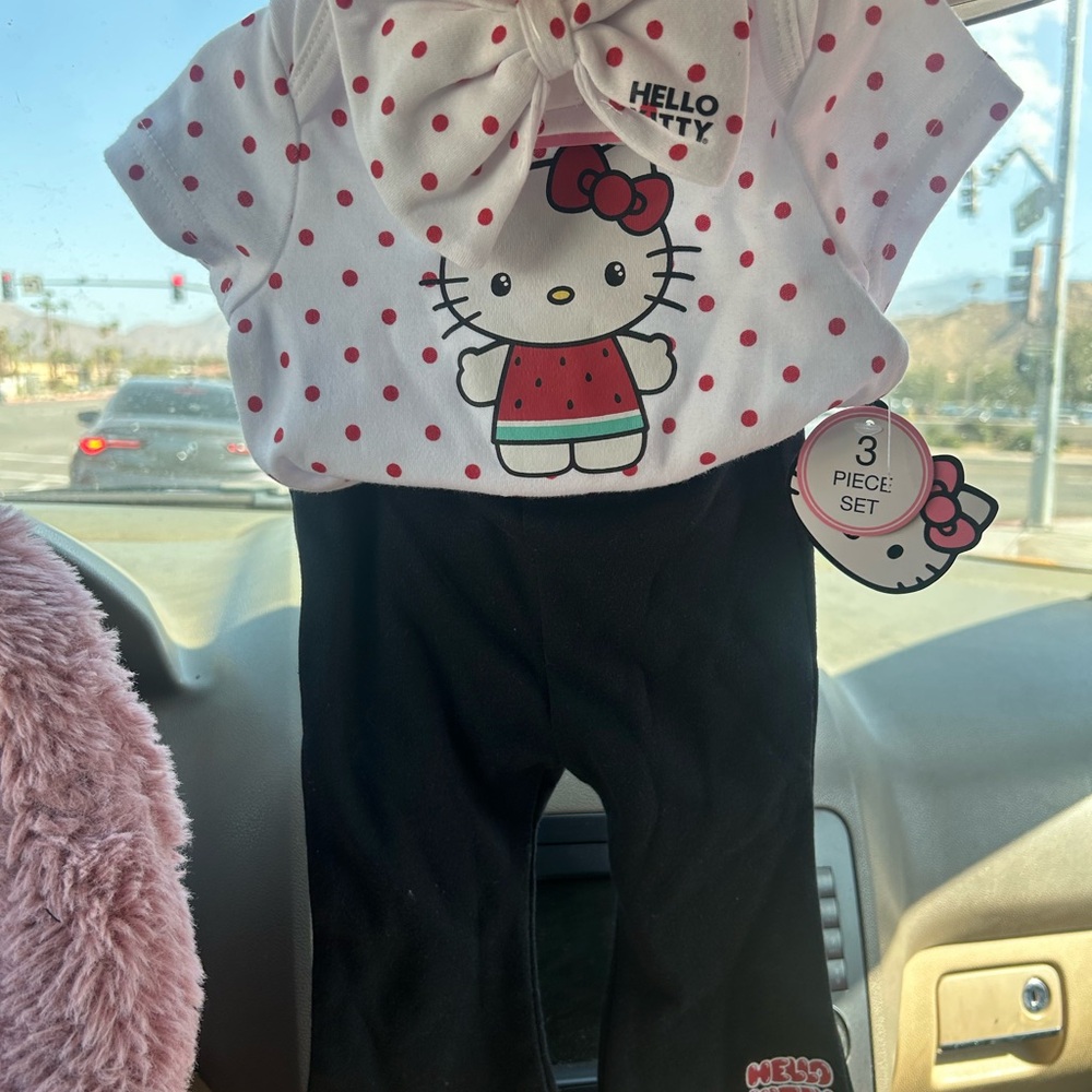 Hello Kitty Polka Dot and Black Baby 3pcSet
